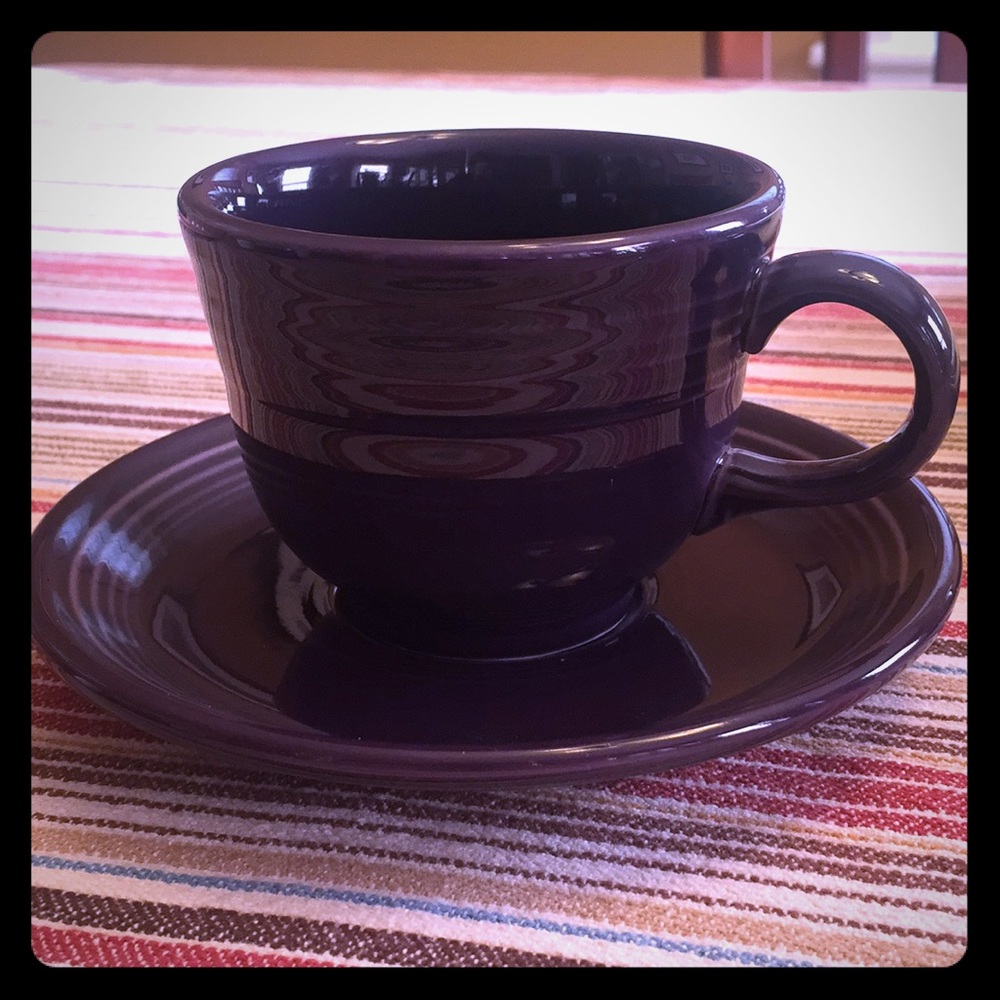 Fiesta ware cup and saucer